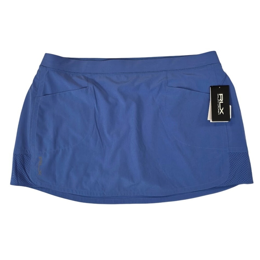 RLX Ralph‎ Lauren Women's XL Golf Skort Resort Blue Wicking Perforated NEW